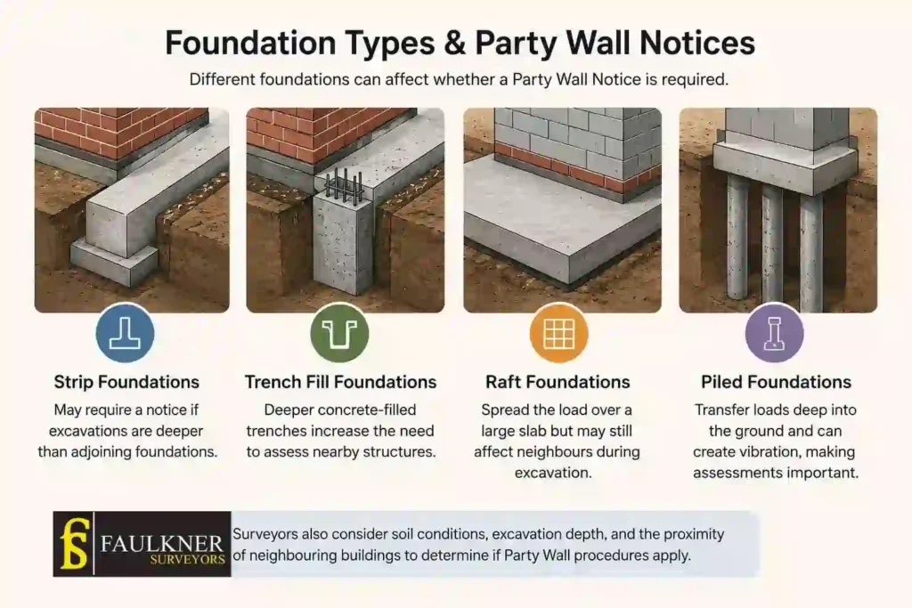 How Do Construction Methods Affect Party Wall Requirements? A Homeowner’s Guide 1 How Do Different Foundation Types Influence Party Wall Notices Peckham?